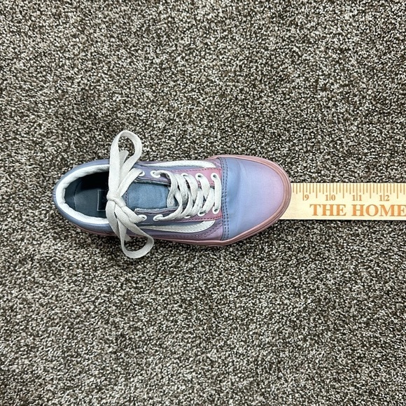 Vans pink purple ombré classic leather old skool size 1 Preowned - Picture 10 of 11